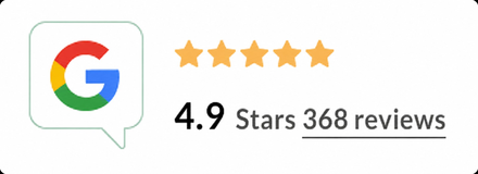4.9 Stars · 368 Google Reviews